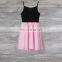 Matching Mom And Daughter Family Clothes Dresses Sleeveless Pink Mesh Patchwork Tutu Dress For Princess Mommy And Me Outfits