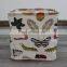 Home Organization Cotton Linen Laundry Basket Box Canvas Foldable Storage Boxes Bins Cubes Boxes