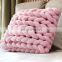 Square Pillow Couch Decorative Pillow Super Chunky Throw Pillow,Home Decor