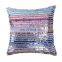New design colorful stripe stripped pattern indoor sequin cushion/pillow/decorative cushion cover