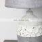 European modern design vintage ceramic reading lamp grey porcelain table lamp for home decor