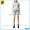 2016 OEM Service Ripped Acid Washed Short Jeans For Girls