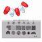 JR041-050 FLOWER SWIRL VINE DANDELION BUTTERFLY PANDA BALLET PAW GIRL Stainless Steel 6X12 cm Nail  Stamping Plate Template