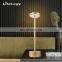 Amazon 2021 LED Round Modern Design Table Lamps Cordless Rechargeable Battery Dinner Lamp