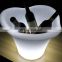 Multicolored glowing waterproof wine holder decorative led ice bucket for bar