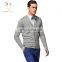 Мужские дизайнерские костюмы. Серый воротничковый кардиган изCashmere