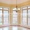 USA high quality interior white vinyl double hung windows with circle top windows