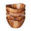 Wholesale High Quality Large Acacia Wood Wave Serving Bowl For Fruits Salads