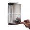 Wall mounted bathroom hotel 304 stainless steel manual liquid hand bottle metal shampoo soap pump dispenser manual 500ml 1000ml