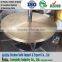 CNC machined brass round plate