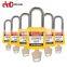 Elecpopular  38mm Stainless steel padlocks Nylon Safety padlock  6 PCS