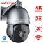 4K HD 8MP  Wireless WIFI Security IP network Camera  5X Zoom HD PTZ Outdoor Home Surveillance Dome Cam CCTV 50M IR Night Vision