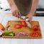 Custom Large Organic Bamboo Cutting Board for Kitchen with 3 Built-In Compartments and Juice Grooves Chopping Carving Board