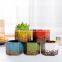 Wholesale Succulent Small Hexagonal Mini Ceramic Pot Kiln Flow Glaze Garden Pot