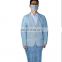 Disposable nonwoven isolation gown elastic/knitted sleeve clothing non-woven work clothes reverse wear visit gown