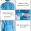 Waterproof Medical Supply Hospital Nursing Patient Disposable Blue PP PE SMS Surgical Gowns Knit Cuff