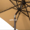 Factory Price Wholesale Outdoor 10FT Solar Power Umbrella With Led Lights Parasol With Tilt And Crank Waterproof And Sunshade