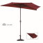 2.7m outdoor sunshade side steel umbrella with crank