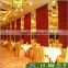 Restaurant interior design movable partition walls
