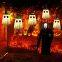 Mayoría de fantasmas colgantes de Halloween - Con luces LED para decorar patios, jardines y fiestas al aire libre