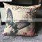 flower and birds Pillow with digital print