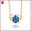 Gold Bezel Hexagon Glitzy Rocks Navy Druzy Drusy Necklace Geometric Jewelry Layering Necklace
