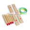 EZ6005 Wooden Colorful Quoits Ring Toss Game for Kids