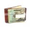 Promotion Handmade Fashion Custom Men's Leather Wallet with Money Clip
