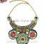 New Fashion Vintage Bohemia Women Bead Pendant Choker Statement Bib Collar Necklace