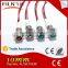 High Brightness 10mm dia Metal 24v Red Led indicator signal light with 20cm cable