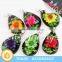 2015 New Mood Drop Shaped Glass Flower Inside Pendant for Necklace