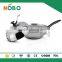 New design stainless steel wok pan with steamer