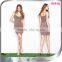 Wholesale Bandage Nude V Neck Dress Celebrity Dress Bodycon for Party