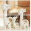 2016 abstract glazed ceramic art home decoration for family deers sets figurines