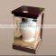 Top grade acrylic donation box with lock with galaxy design