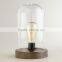 Modern lighting fixtures glass cloche table light for modern decorative
