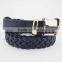 Classic women braided belt with high quality PU leather in yiwu
