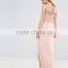 Wholesale Women Evening Dress Maxi With Lace Bodice and Embellishment