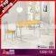 1202-3B Woodn table set/ modern dining table and chair/particle board table and chairs                        
                                                Quality Choice