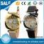 Ladies luxury custome logo retro design gold case oem brand watch