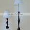 2015 modern coffee wood hotel lamp/table lamps with fabric shade
