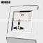 BS standard 13A Multi-function 1 gang wall socket with indicator light white color