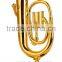 1/6 size gold plated music instrument shaped mini gild flute