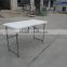 4ft new plastic outdoor furniture of plastic folding table with adjustable style from China manfacture