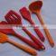 solid one body silicone cooking utensils