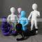 KD gloss white abstract kid mannequiins children mannequin Window Dark Grey Child Mannequin Kids Mannequin