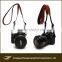 Wholesale high quality soft real leather camera strap for DSLR