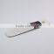 Mini Straight with Curved Tip Eyelash Extensions Tweezers Set In Purple Color Plasma Coating