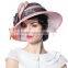 New fashion young women fabric design church hats