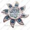 CJ2342 New fancy metal button, alloy metal press stud buttons, leather button jewelry